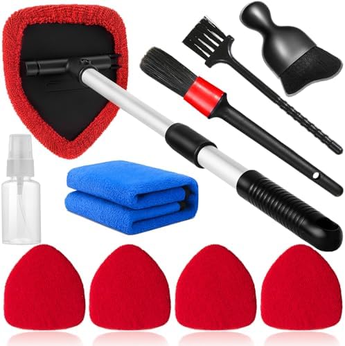 Qydipclin 10pcs Windshield Cleaning Tool Car Interior Window Cleaner Kit by Qydipclin