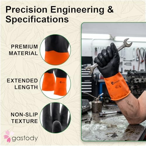Gastody™ - Chemical Resistant Gloves, Heavy Duty Safety Work Gloves, Resist Acid - Image 2