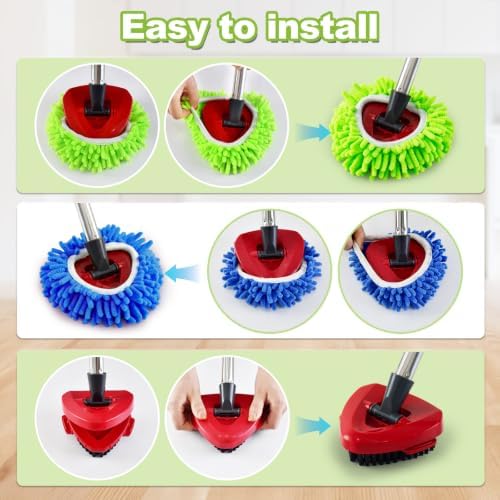 Mops Heads Replacements for O Cedar, Chenille Mop Heads for O Cedar RinseClean - Image 5
