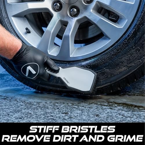 VIKING Tire Scrub Brush for Car Cleaning, Stiff bristles - Image 3
