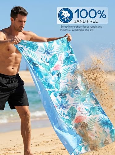 Utopia Towels Thin Lightweight Microfiber Beach Towel 2 Pack 32x71 Inch - Image 4