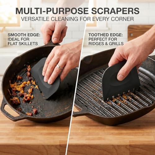 Cast Iron Scrubber and and Scraper, Chain Mail Scrubber - Image 6