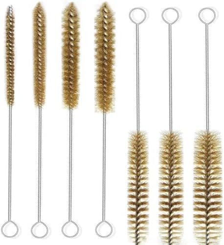 7 Pcs Brass Brush Set, Bottle Brush by IASINN