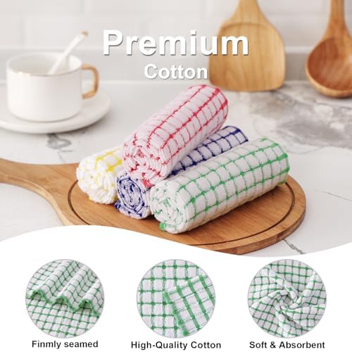 Kitinjoy Cotton 8 Pack Terry Kitchen Dish Cloths - Image 2