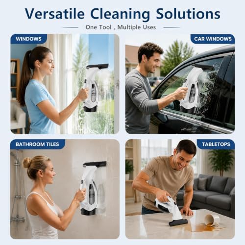 Window Vacuum Squeegee Cordless, Electric Window Cleaner Tool - Image 5