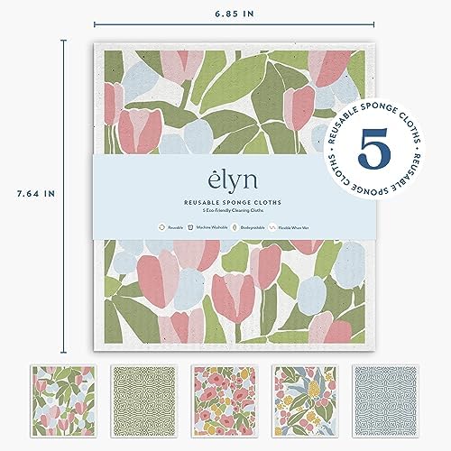 ELYN Swedish Dishcloths, Reusable & Washable Sponge Cloths, Absorbent Cleaning - Image 2