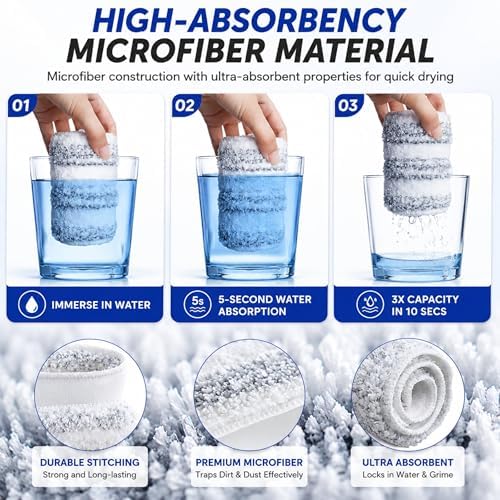 10 Pack H2prO Mop Pads, Compatible - Image 6