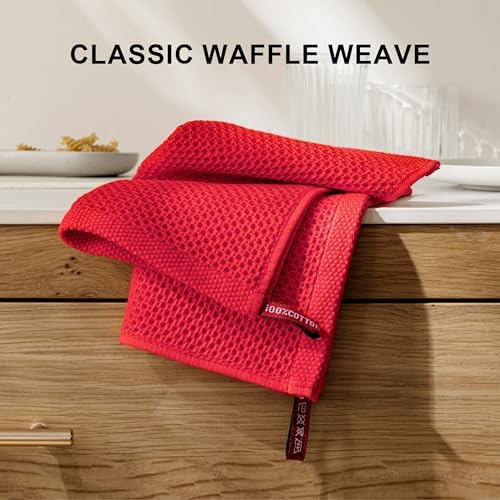 joybest Cotton Kitchen Dish Cloths, 12x12 Inches - Image 6