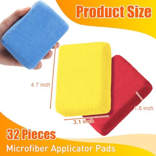 Riakrum 32 Pcs Microfiber Applicator Pads - Image 2
