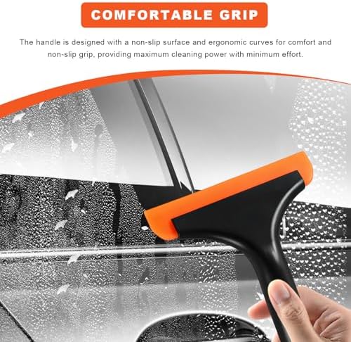 Small Silicone Window Squeegee, 5.9" Window Cleaning Tool Water Wiper - Image 6