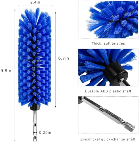 Drill Brush for Car Wheel, Highly Dense Wheel Rim Cleaning Brush - Image 2
