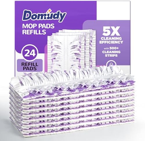 5X Cleaning Power Mop Refills for Swiffer Power Mop, 500+ Strips Multi-Surface by Domudy