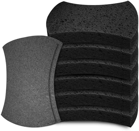 6 Pack Non-Scratch Cellulose Scrub Sponge, Cellulose Sponges, Heavy Duty by Mainlyrunmakeupsuppliers