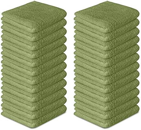 100% Cotton Washcloths 24 Pack Soft, Highly Absorbent Washcloth, Face Towels - Image 6