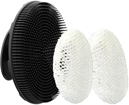 Black Food-Grade Silicone Body Scrubber by INNERNEED