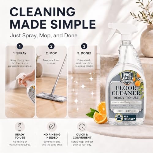 ProCare Citrus Floor Cleaner | Streak Free Cleaner - Image 6