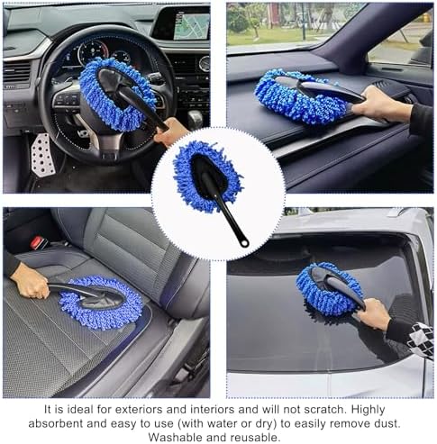 2 PCS Microfiber Car Duster, Scratch Free Auto Exterior Interior Large Dusting - Image 5