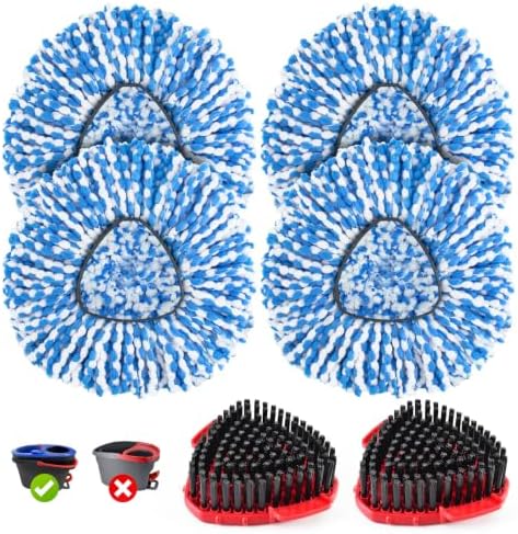 Mop Head Replacement for O Cedar, Spin Mop Replacement Heads and Scrub Brush by Unknown