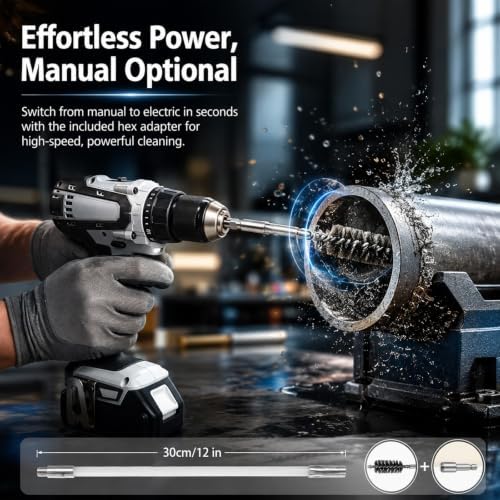 50 Inch Pipe Cleaning Brush Set - Image 3