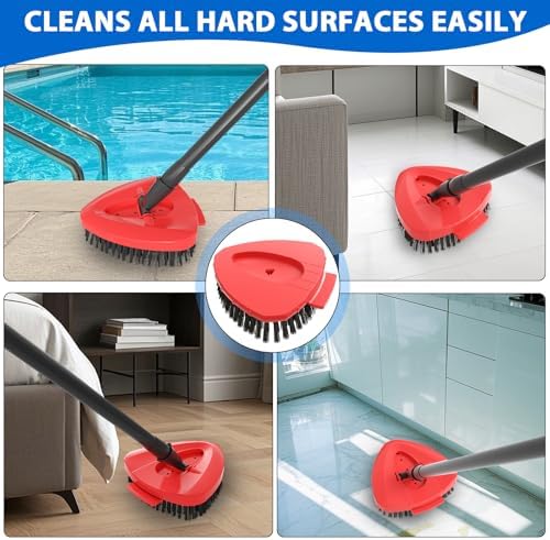 2-Pack Replacement Spin Mop Scrub Brush Heads - Image 6