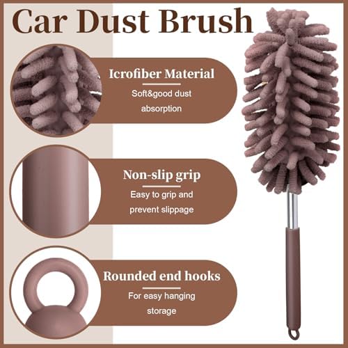 2 PCS Car Interior Duster with Extension Pole, Dusters - Image 3