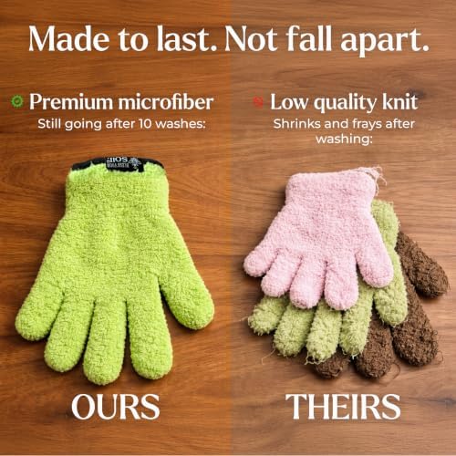 BLESS YOUR SOIL Microfiber Dusting Gloves - Image 2