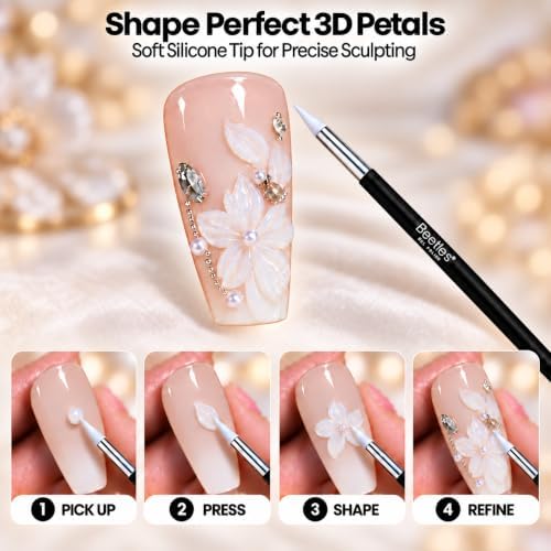 Beetles 3D Gel Nail Art - Image 4