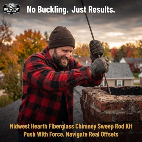 Midwest Hearth Fiberglass Chimney Sweep Rod Kit - Image 3