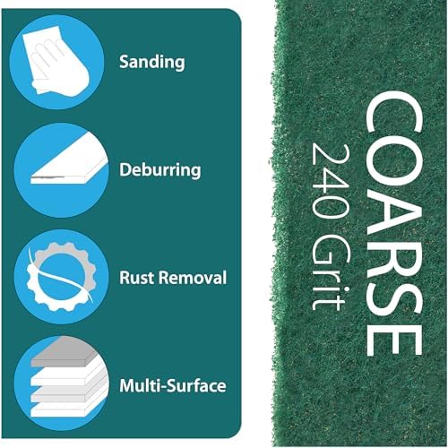 6" X 9" Non-Woven Grey Scuff Pads 240 Grit - Image 6