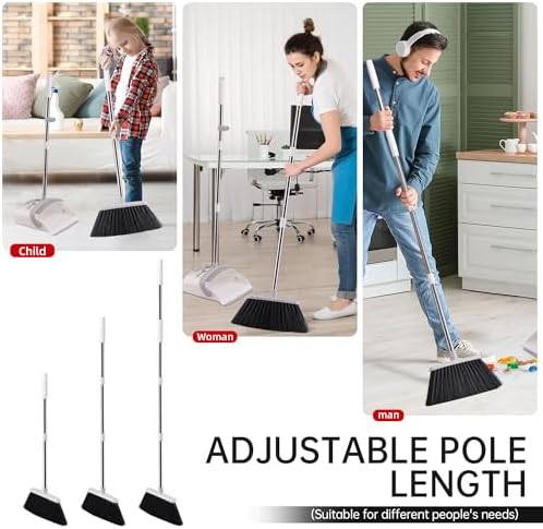 Broom with Dustpan Combo Set, Hand Broom and Dustpan Set - Image 5