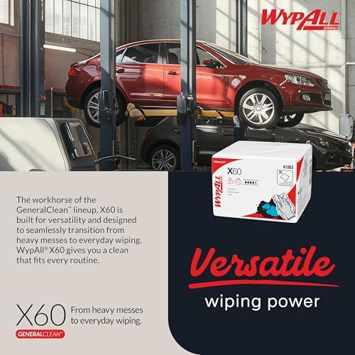 WypAll GeneralClean X60 Multi-Task Cleaning Cloths, 8 x 70 Towels - Image 5