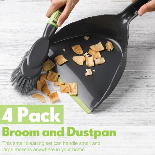 Zopeal 4 Set Dustpan and Brush Set, Small Handheld Broom - Image 5