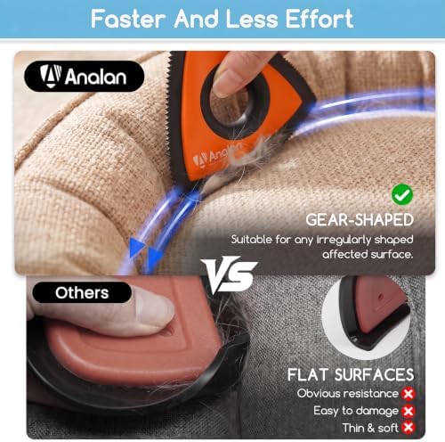 Analan Mini Pet Hair Remover for Car Detailing Dog Hair Tool Brush - Image 5