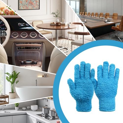 Microfiber Gloves for Plants, 4Pairs Reusable Plant Gloves Dusting Washable - Image 7