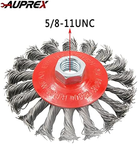 AUPREX 2 Pack 4 Inch Twist Knotted Wire Wheel Brush - Image 4
