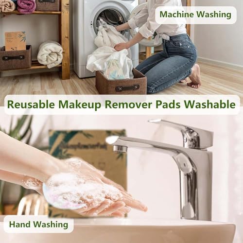 28 Pack Reusable Makeup Remover Face Pads - Image 6