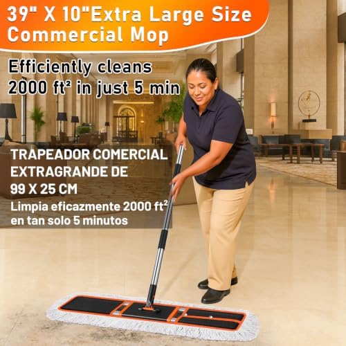 36" Commercial Dust Mop: Janitor Mop - Image 3