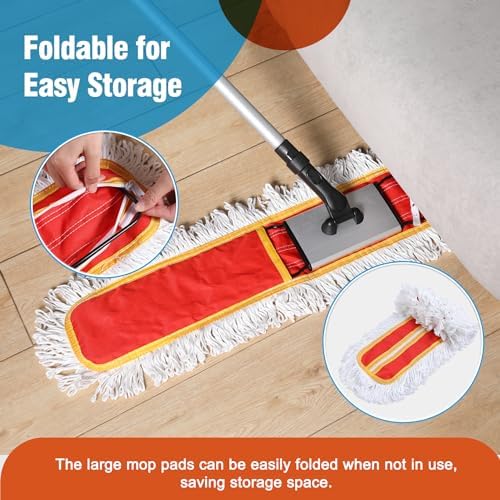 CLEANHOME 36" Microfiber Mop Pads, 2 Pieces - Image 6