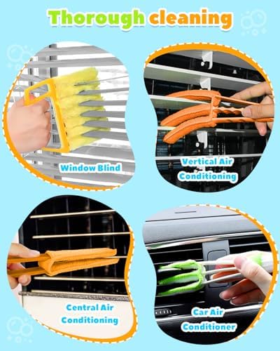 11 Pcs Blind Cleaner Duster Tool Kit – Mini & Window Blinds Cleaner Brush Set - Image 3