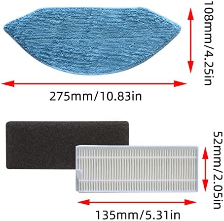 Replacement Parts Accessories Kit, 1 Main Roller Brush, 6 Side Brushes - Image 2