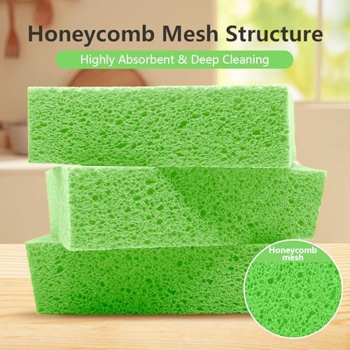 Cleaning and Washing Sponge, 3 Pack Large Extra Thick Heavy Duty Sponge - Image 3
