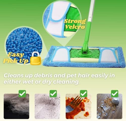 2-Pack Reusable Mop Pads for Swiffer Sweeper, Washable Microfiber Refills - Image 6