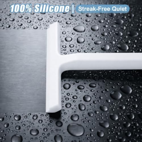 Shower Squeegee for Glass Doors, 8.6-Inch Silicone - Image 3