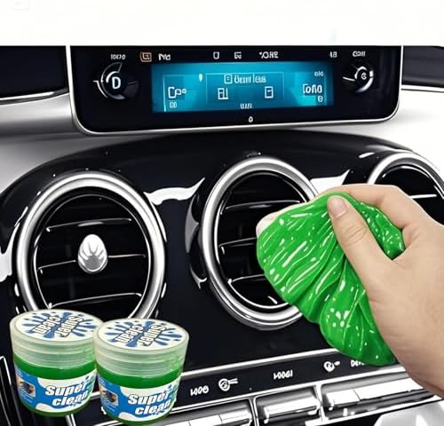 Car Cleaning Gel, 2 Pack Green Car Cleaning Putty, Reusable Car Interior Air by Unknown