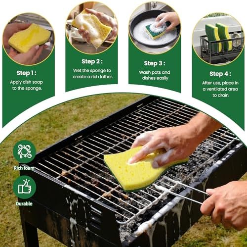 12 Count Heavy Duty Scrub Dish Sponges - Image 7