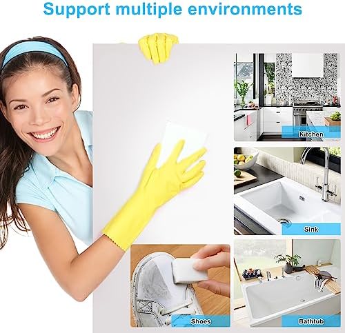 2X Density Magic Sponge Eraser, Extra Thick and Long Lasting Melamine Cleaning - Image 5