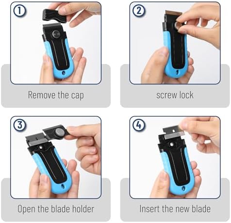 Bates- Razor Blade Scraper, Locking Razor Scraper Set - Image 4