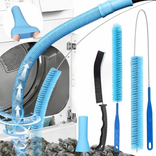 Dryer Vent Cleaner Kit with Flexible Vacuum Hose Attachments by Unknown