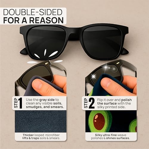 Microfiber Wholesale Quick Cloth Glasses Cleaning Cloths 8x8 Avocado 1-Pack - Image 3