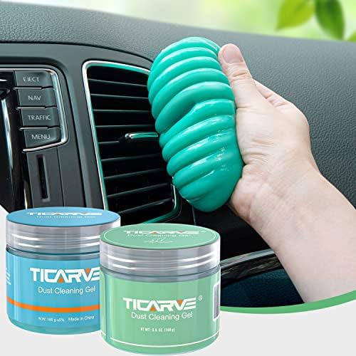 TICARVE 2Pack Cleaning Gel for Car Putty Car Slime Cleaning Car Detail Putty by TICARVE